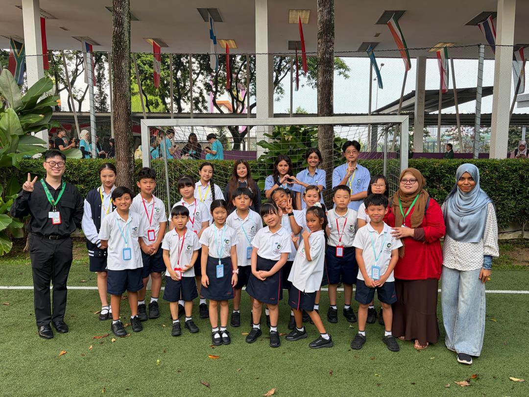 AISM Junior School and Middle and Senior School students with teachers at the AIMS Language Competition 2026 in Kuala Lumpur