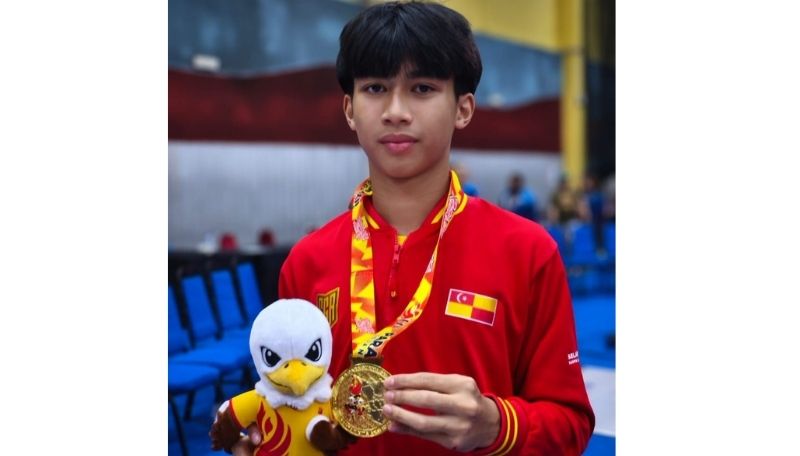Arif winning at the SUKMA game.